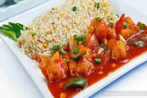 BHMH-Lunchspecial-veg-manchurian-with-friedrice